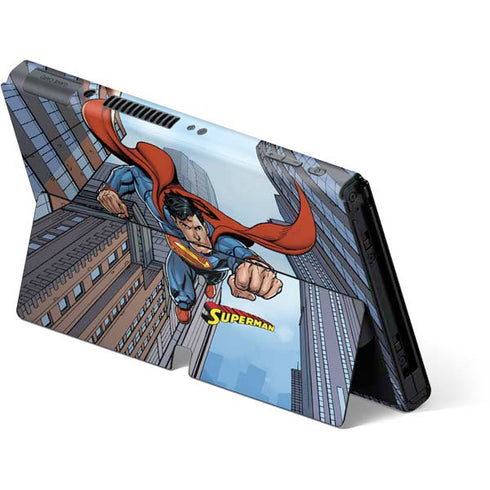 DC Comics Superman Flying Pose Nintendo Switch OLED (2021) Skin